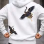 Vue arrière du hoodie OSAR blanc